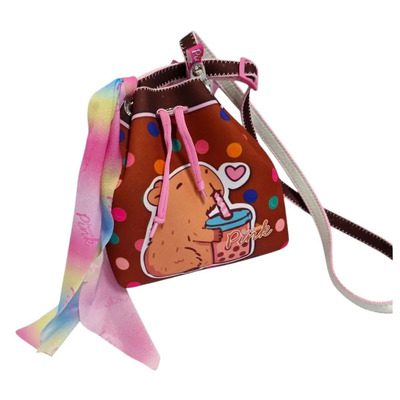 Brinquedo Mochila Capivara Copo Póa Colorido