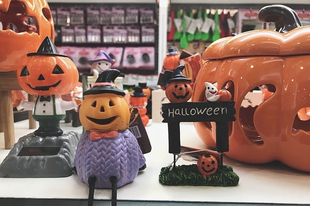 Quais são os itens mais vendidos para o Halloween?
