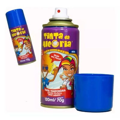 Tinta Spray da Alegria Azul